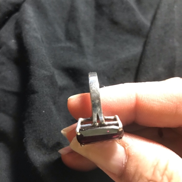 Sterling Pink Tourmaline ring - Picture 4 of 4